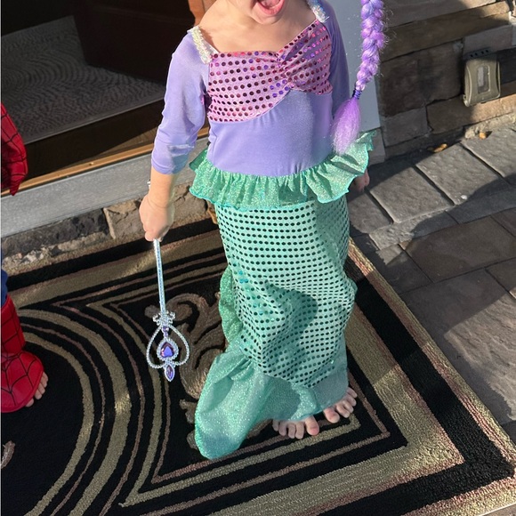 Kids Mermaid Costume - Purple and Green - Picture 5 of 5